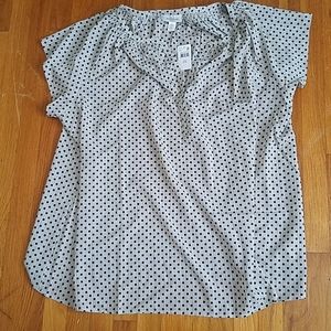 Motherhood Maternity 3X Polka Dot Blouse